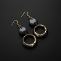 Korrigiertes Produktfoto – Black & Gold Disc-Hoop