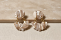Ohrstecker Polymer Clay Marmoroptik mit Gold – handgefertigter Schmuck – Riality Art & Design